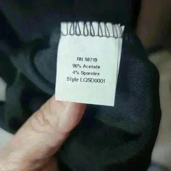 Choice womens size 2x black sleeveless dress with strech. Small slit in back. - Picture 3 of 6